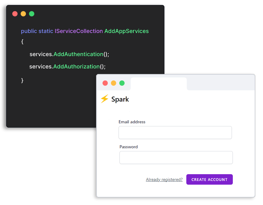 Blazor Spark authentication feature